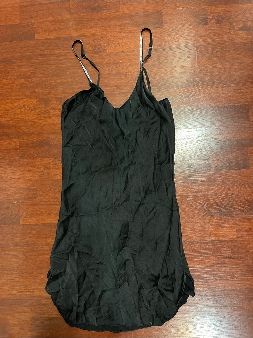 Black Slip Dress with Adjustable Straps